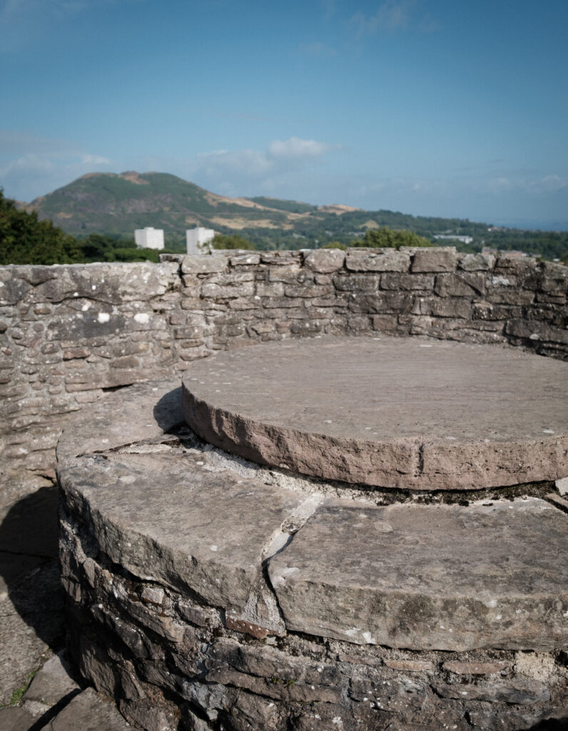View from the top of the tower, Craigmillar Castle