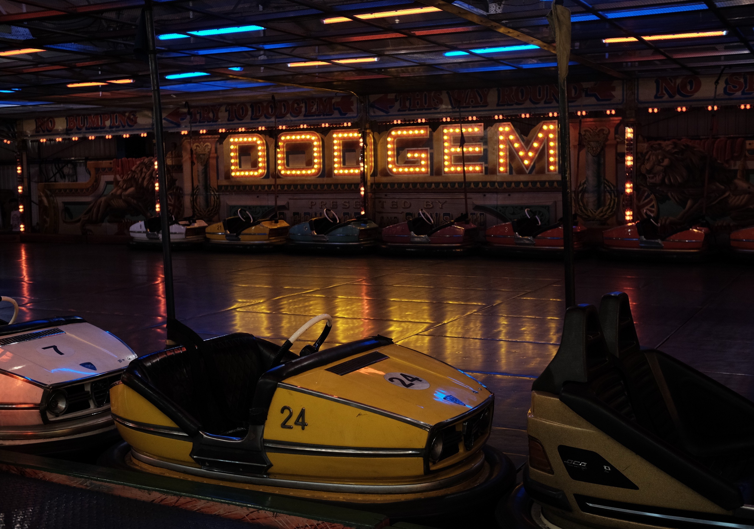 The dodgems at Dingle Fairground Museum